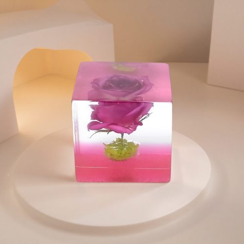 レジン・フラワーキューブfc001