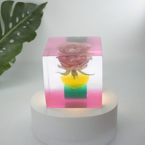 レジン・フラワーキューブfc002