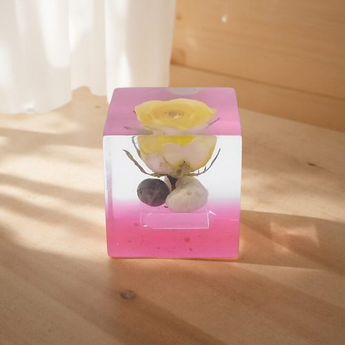 レジン・フラワーキューブfc004