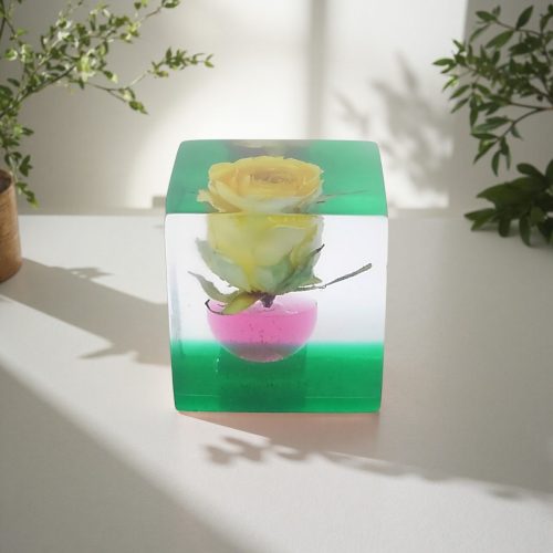 レジン・フラワーキューブfc007