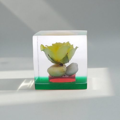 レジン・フラワーキューブfc011