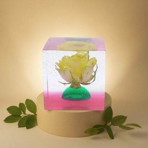 レジン・フラワーキューブfc013