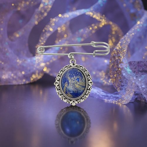 ポーリングアートアクセサリー・ブローチ・ミルキーウェイpaa-mw015