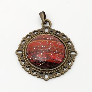 ポーリングアートアクセサリー・ペンダント丸形・ジュピターpaa-ju001