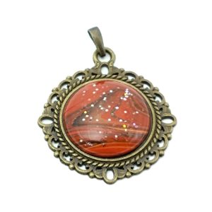 ポーリングアートアクセサリー・ペンダント丸形・ジュピターpaa-ju003