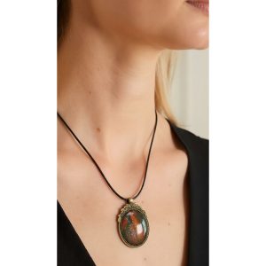 ポーリングアートアクセサリー・ペンダント楕円形・ジュピターpaa-ju009