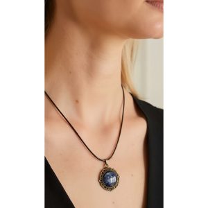 ポーリングアートアクセサリー・ペンダント丸形・ミルキーウェイpaa-mw006