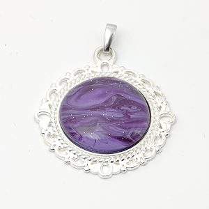 ポーリングアートアクセサリー・ペンダント丸形・みやびpaa-my002