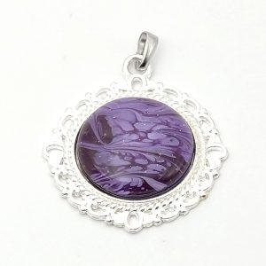 ポーリングアートアクセサリー・ペンダント丸形・みやびpaa-my003